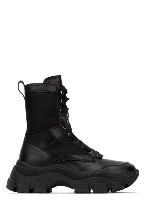 mens prada boots with pouch|Prada black chunky combat boots.